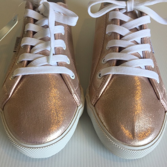 NWT HOLSTER vegan sz 38 metallic rose gold sneakers PETA approved cruelty free - Picture 3 of 16